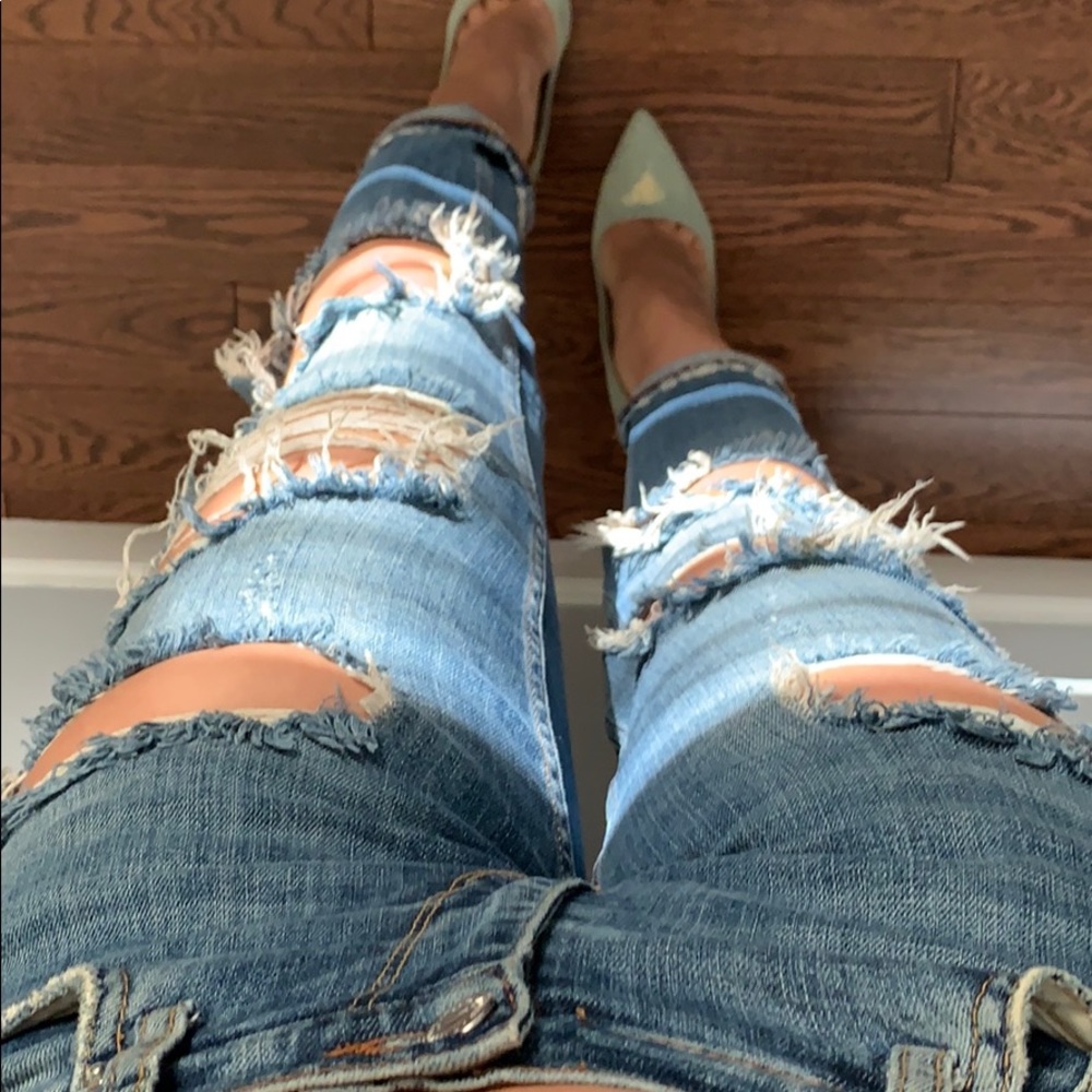 Zara ripped jeans